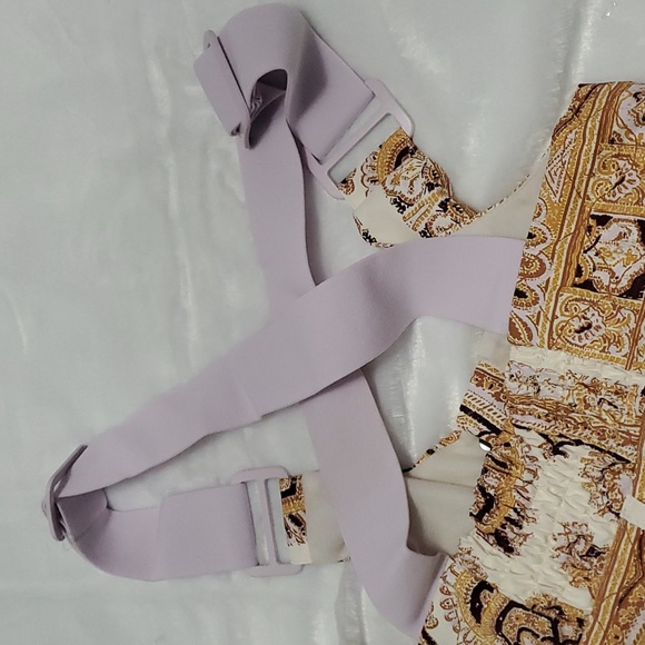 Free People Alpine Glow Printed Snow Bib Brushed Sail Paisley - Picture 8 of 12